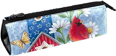 Mala šminkarska torba, patentno torbica Travel Cosmetic organizator za žene i djevojke, Retro Garden Bird's GEST Cvjetni leptir