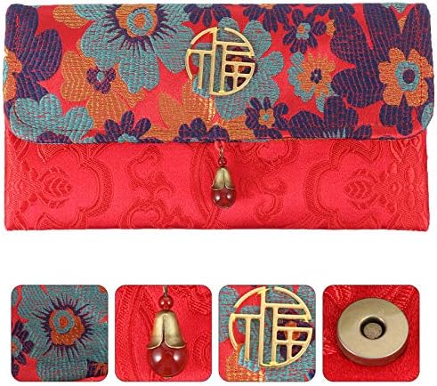 ABOOFAN 3 kom vezeni izrađen moderan lijep stil Lucky Favors Nova kartica Portable Hongbao crvena torba