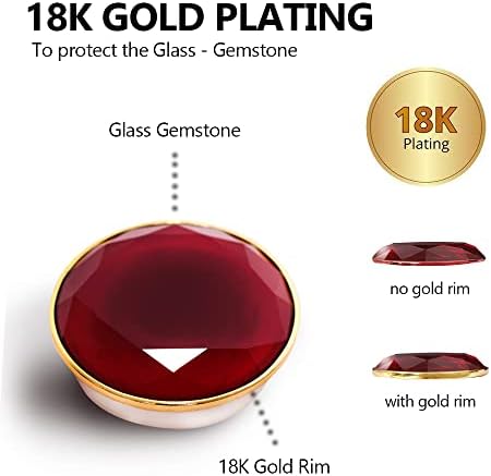 Lito.Dito 18K zlatni okvir FATED Crystal Glass Gemstone Multi funkcionalni i sklopivi i odvojivi mobilni