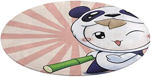 Slatka panda Anime mekani prostirke za dnevne sobe Rugs Rassery Girls Carpes Kućni dekori za dnevnu sobu
