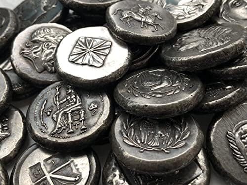 Grčki novčići mesingani srebrni antički zanati inozemni kovanice nepravilni tip 105