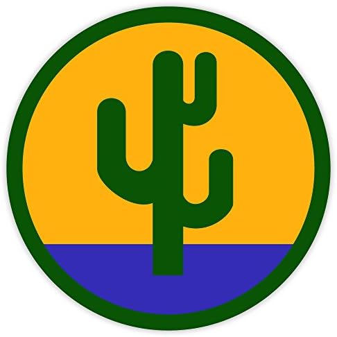 103. pešadijska divizija Kaktus Division naljepnica naljepnica 4 x 4