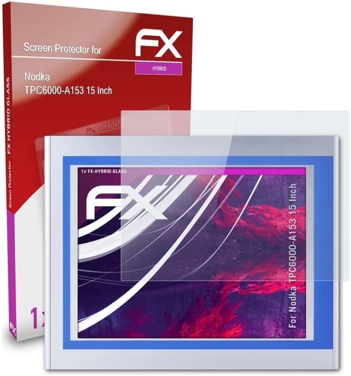 atFoliX zaštitni Film od plastičnog stakla kompatibilan sa Noda TPC6000-A153 15-inčnim štitnikom za staklo,