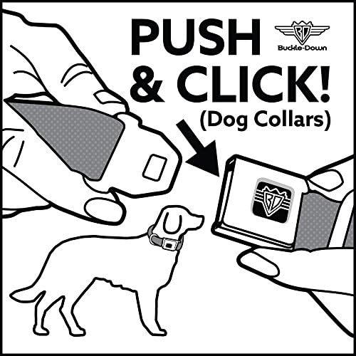Konkl-down ovratnik za pse sigurnosni pojas tanka crvena linija zastava crno sivo crvena 15 do 26 inča širine