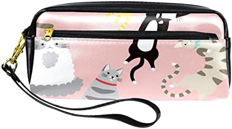 Travel Makeup Bag Vodootporna kozmetička torba torba za torba za šminku za žene i djevojke, ružičaste crtane