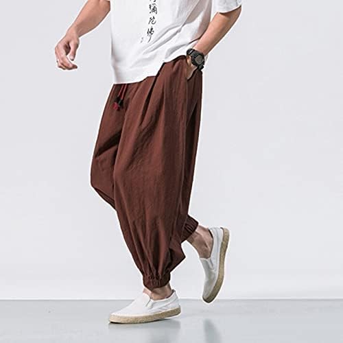 Muške casual pantalone muške slim fit hlače Teretne hlače modni džep za crtanje ravnoj nogama casual pantalone