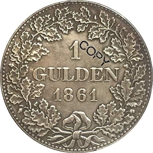 1861 Njemački koprivi Coins CopyCollection pokloni