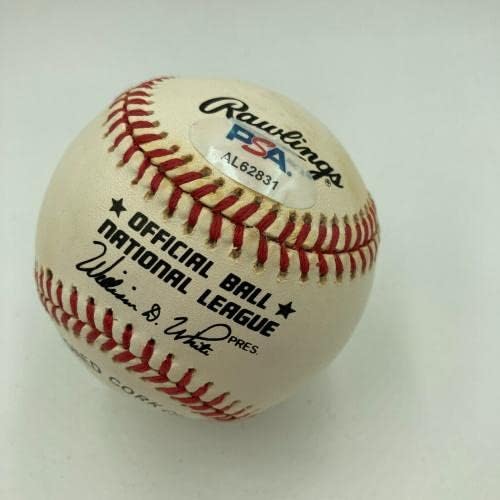 Hank Aaron potpisao je službenu nacionalnu ligu bejzbol PSA DNK COA - autogramirani bejzbol