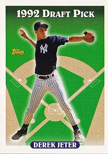 1993 Derek Jeter TOPPS mint rookie kartica 98 prikazuje mu kao Yankees 1992 1 nacrt pick m