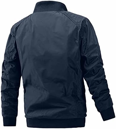 ADSDQ muški jakni, biciklistički pad plus veličina dugih rukava pulover muški casual fit čvrste boje debele
