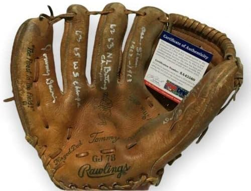 Tommy Davis potpisan Vintage player Model bejzbol rukavica rukavice 63 65 ws šampion PSA - potpisani MLB