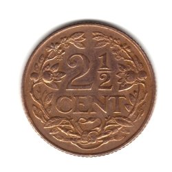 1965. Holandski Antili 2 1/2 cent koin