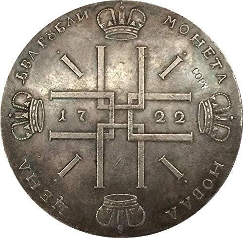 Challenge Coin 1722 Peter i Rusija Kovanice Kopirajte za kućnu sobu Količina ureda kolekcija kovanica