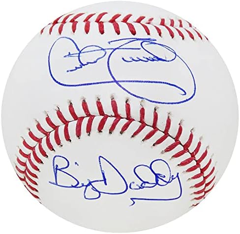 Cecil Fielder potpisao je Rawlings MLB bejzbol sa velikim tatima - autogramirani bejzbol