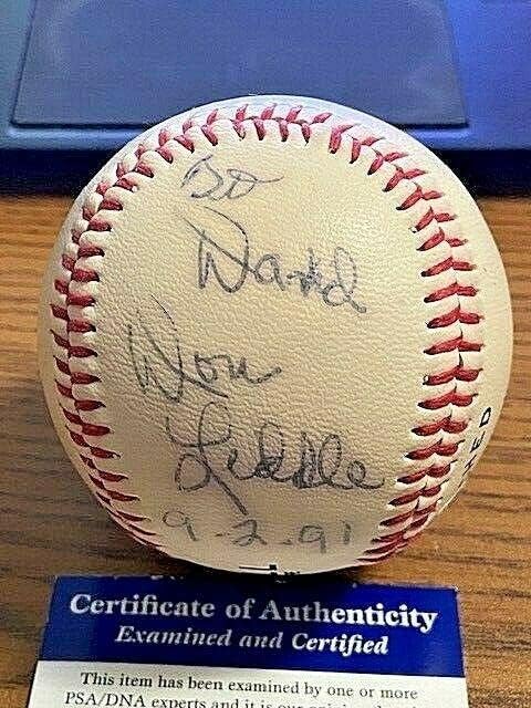 Don Liddle 2 potpisali su autogramirani bejzbol! Giants, Hrabri, kardinali! PSA! - AUTOGREMENA BASEBALLS
