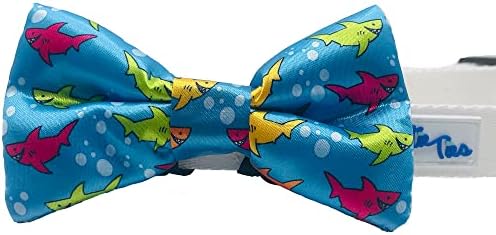 Cutie kravate za pse kravate morske pse - 2 x 4 vrhunske veze za pse - fantastična maja za pse s klizanjem
