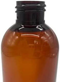 Natural Farms 6 Pack - 8 oz-Amber Cosmo Plastic Bottles - Black Fliptop-za eterična ulja, parfeme, sredstva