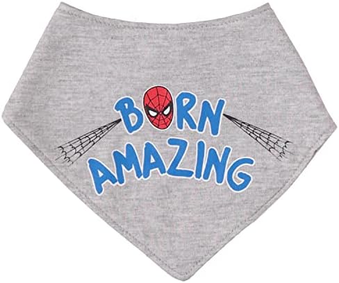 Spiderman Baby Boys odjeću trodijelni set s bodi, hlače i bib - Marvel Avengers Baby Boy Outfit