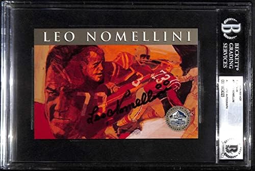76 Leo Nomellini - 1998 Ron Mix Hof Platinum Autos Fudbalske karte BGS Auto - autogramirani fudbali