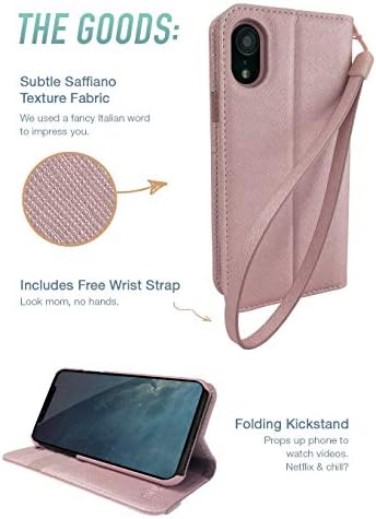 Smartish iPhone XR torbica za novčanik-čuvar stvari - Folio novčanik Portfolio sintetičke kože Flip poklopac
