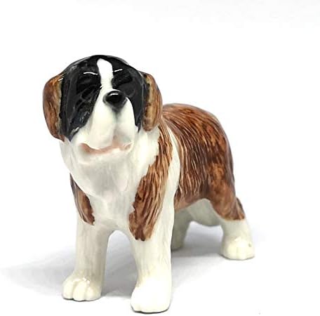 Zoocraft Saint Bernard Dog keramička figurica Stojeći ručno oslikani porculan poklon kolekcionarski dekor