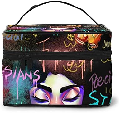 Ezyes afrički američki toaletni torba multifunkcijska kozmetička torba prenosiva šminka šminke Travel Kozmetički