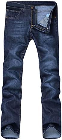 Andongnywell Ravno Fit Muške Jeans Youth Ležerne prilike Tanke casual pantalone Traper Hlače velikog čovjeka