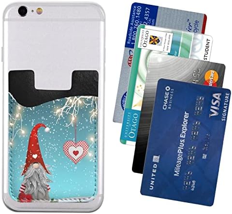 Božićni tradicionalni GNOME TELEFONSKI TELEFONIČKI KARTIC, PU kožna samoljepljiva ID kreditne kartice za