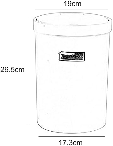 WXXGY kanta za smeće kanta za otpatke sa poklopcem Plastika 19 X 26,5 X 17,3 Cm / bijela