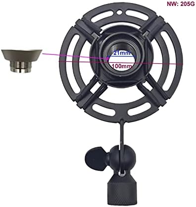 UXZDX mat crni metalni prijenosni mikrofonski nosač za Antivibracijski stalak za mikrofon