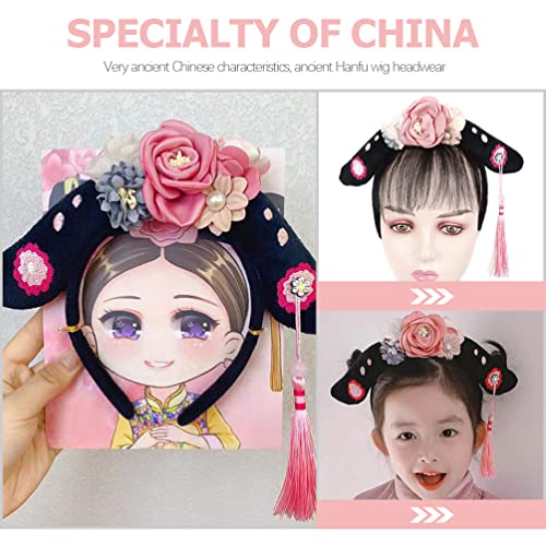 Kesyoo kineska Dinastija Qing obruč za kosu kineska princeza traka za glavu drevni kineski tradicionalni