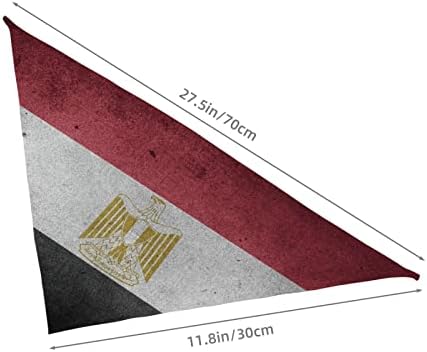 Retro Egipat zastava za kućne ljubimce Puppy Mačka Balaclava Trougao Bibs Scarf Bandana ovratnik maglica