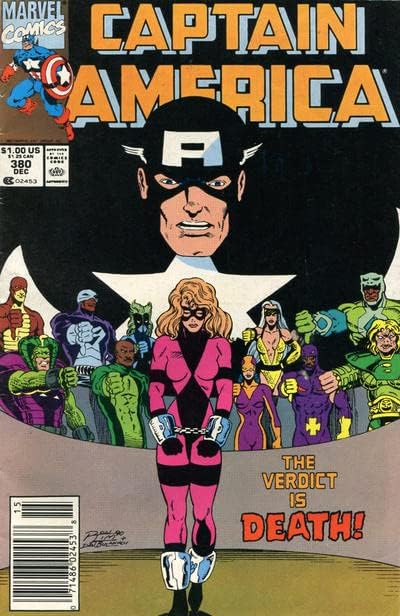 Kapetan Amerika 380 VF ; Marvel comic book / Mark Gruenwald
