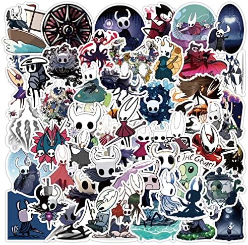 Hollow Knight Stickers 50 kom Halloween Decorations Cartoon Game Stickers Vinyl vodootporne naljepnice za