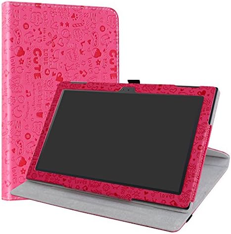 Lenovo Tab 4 10 Slučaj, Liušan 360 stupnjeva za rotaciju PU koža sa slatkim poklopcem uzorka za 10.1 Lenovo tab 4-10 inčni android tablet, karta bijela