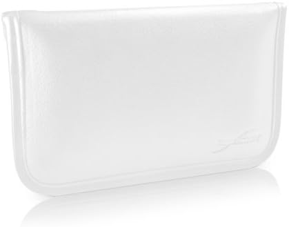 Boxwave Case kompatibilan sa TECNO Camon 12 Pro - Elite kožna glasnik torbica, sintetički kožni poklopac koverte za kovertu za tecno Camon 12 Pro - bjelokosti bijeli