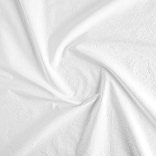 58 širina Bijela pamučna tkanina / prodaje Dvorište | čvrsta šivaća odjeća za izradu maske za lice / bijela tkanina