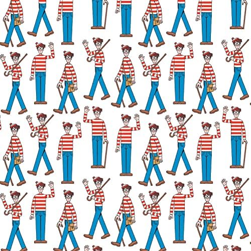 45 Wide Where's Waldo 96180101-01 White-Waldo Crowd