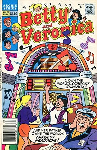 Betty i Veronica # 29 VF; Archie comic book / Jukebox Cover