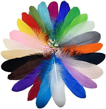 Zamihalaa 10 / 100pcs tvrdi pol guska perje DIY perje za izradu nakita Needlework Wedding Decoration šešir