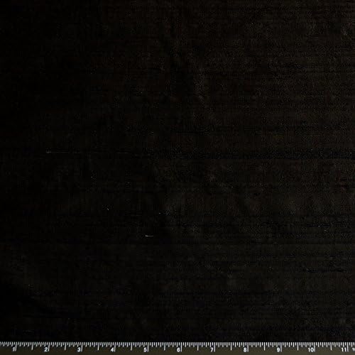 44 široka crna Dupioni svila, svilena tkanina, pored dvorišta