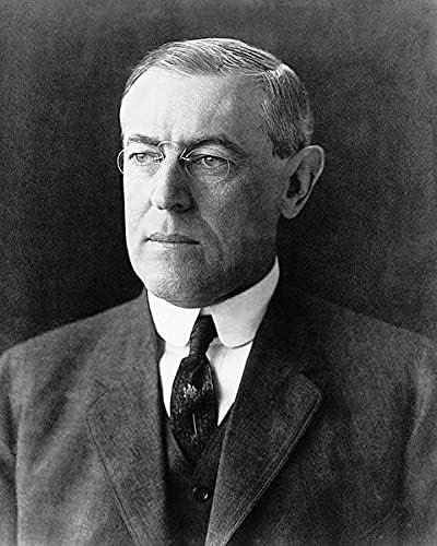 Portret predsjednika Woodrowa Wilsona 11x14 srebrni Halid Photo Print