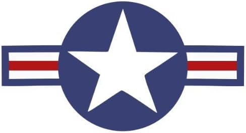 StickerJOE Roundel Star naljepnica US Air Force USAF Insignia naljepnica za automobil 6 & 34; X 3.5