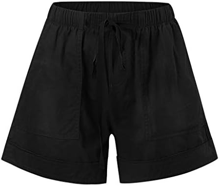Neferlife kratke hlače za žene Ljetne kratke hlače Čvrsto labavi Comfy CrckString Ležerne prilike za elastične