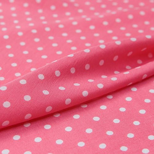 Generički Retro stil Mini polka tačke svilene mješavine pamuk mješavine lanena tkanina ružičasta boja vrlo