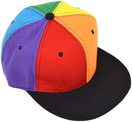 Pride Rainbow Panel Snapback Hat LGBT Bright Grediarder bejzbol kapa, podesiv