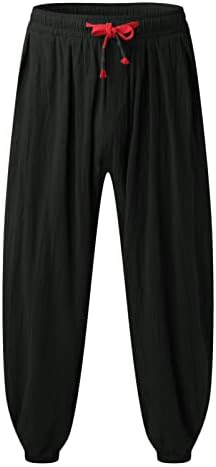 Ljetne muške kratke hlače muške casual pantalone Soild Loild Cotton cvjetovi muški joga hlače snop hlače