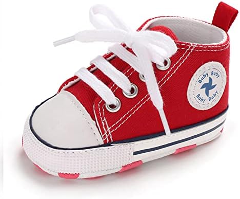 Unisex dječje djevojke dječake cipele s infance mekom jediničevo platnene novorođenče prve šetače visoko