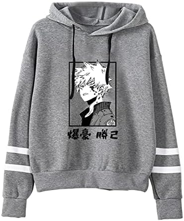 Vivimeng anime bakugo hoodie hlače 2 komada set uniseks dukseri duks dugih rukava pulover vrhove TracksUits