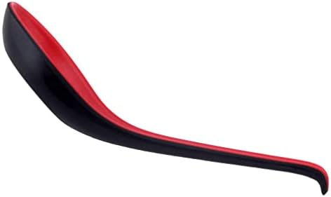 2pcs kineske labe crvene i crne tvrde plastične za višekratnu upotrebu dugih ručka kašike za kušanje kašike Pogodno izdržljivo i profesionalno